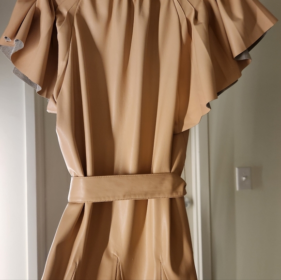 Alice + Olivia Faux Leather Mini Dress - Picture 4 of 4